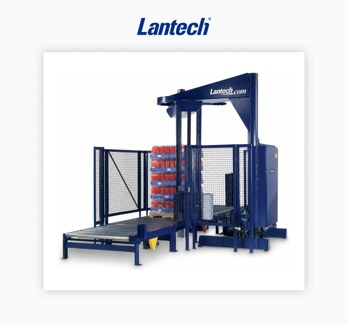 Lantech S-1500 Automatic Straddle Stretch Wrapper