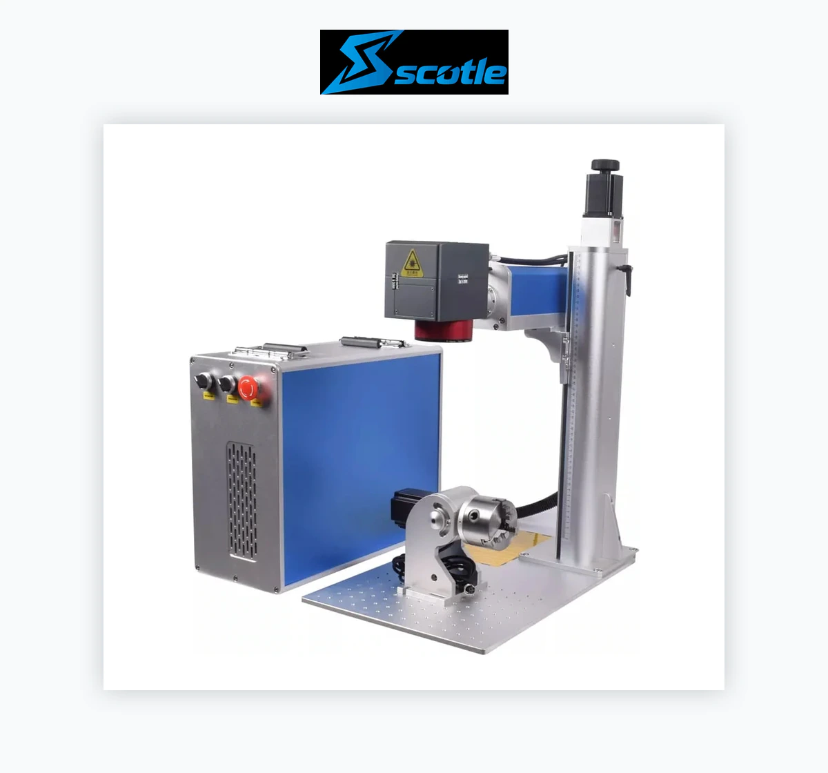 Scotle 2.5D Color 60W-300W MOPA Fiber Laser Marking Machine