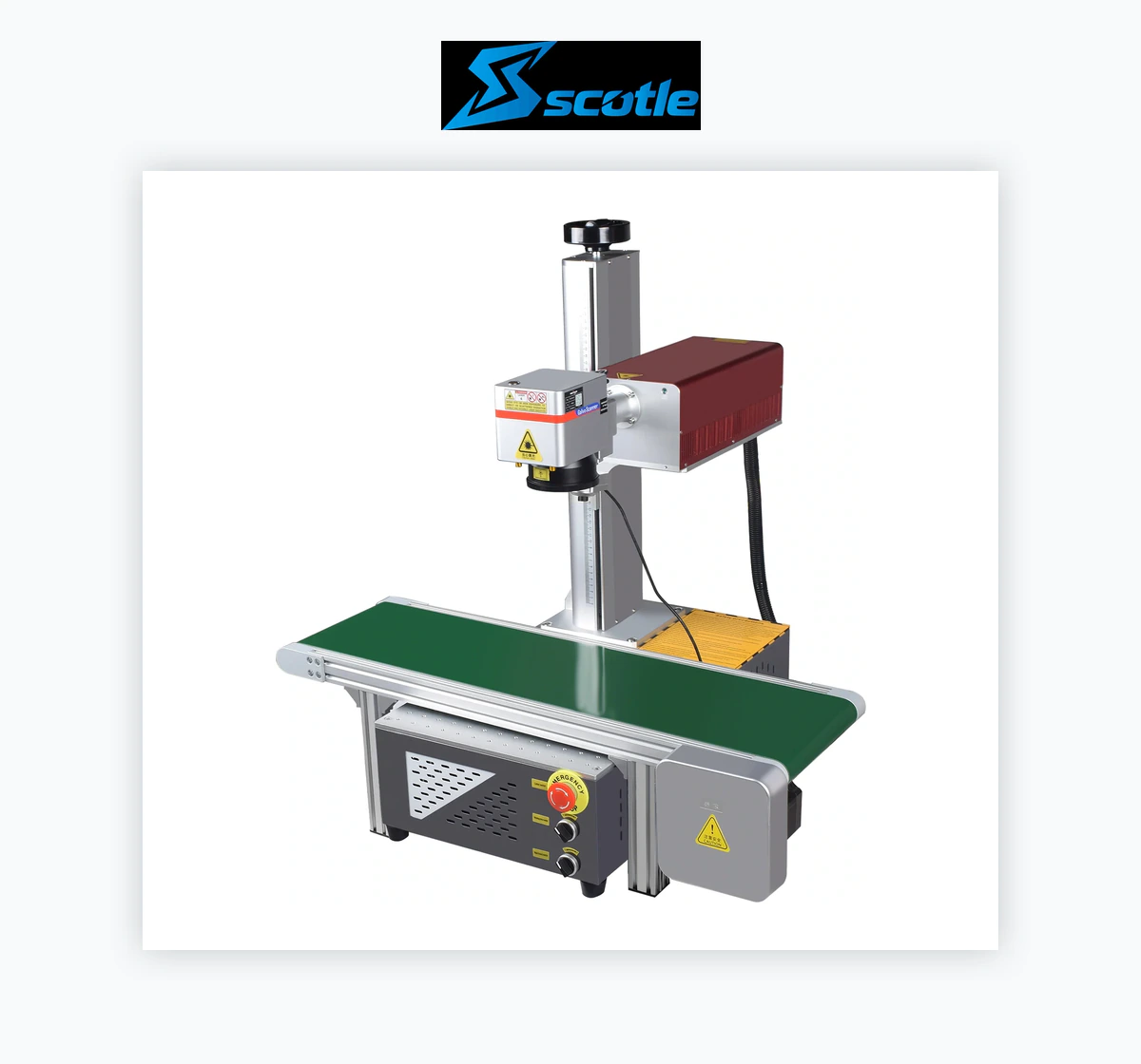 Scotle UV CCD Conveyor 5W-10W Vision Conveyor Laser Marking Machine