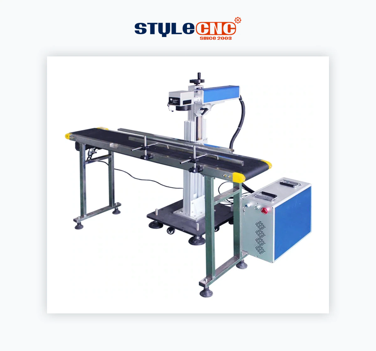 STYLECNC STJ-50F-F Online Flying Fiber Laser Marking System