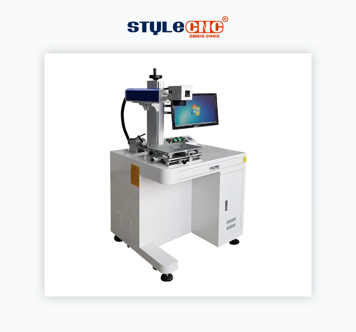 STYLECNC STJ-60FM-D Rotary MOPA Fiber Laser Engraver