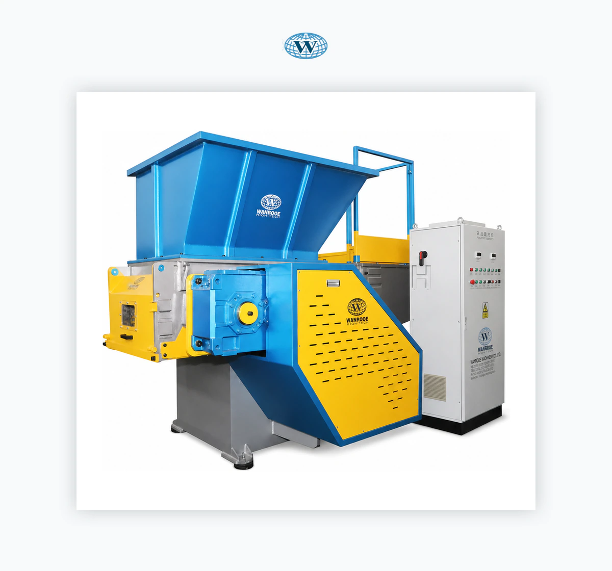 WANROOETECH PNDS-600A Single-shaft Wood Shredder